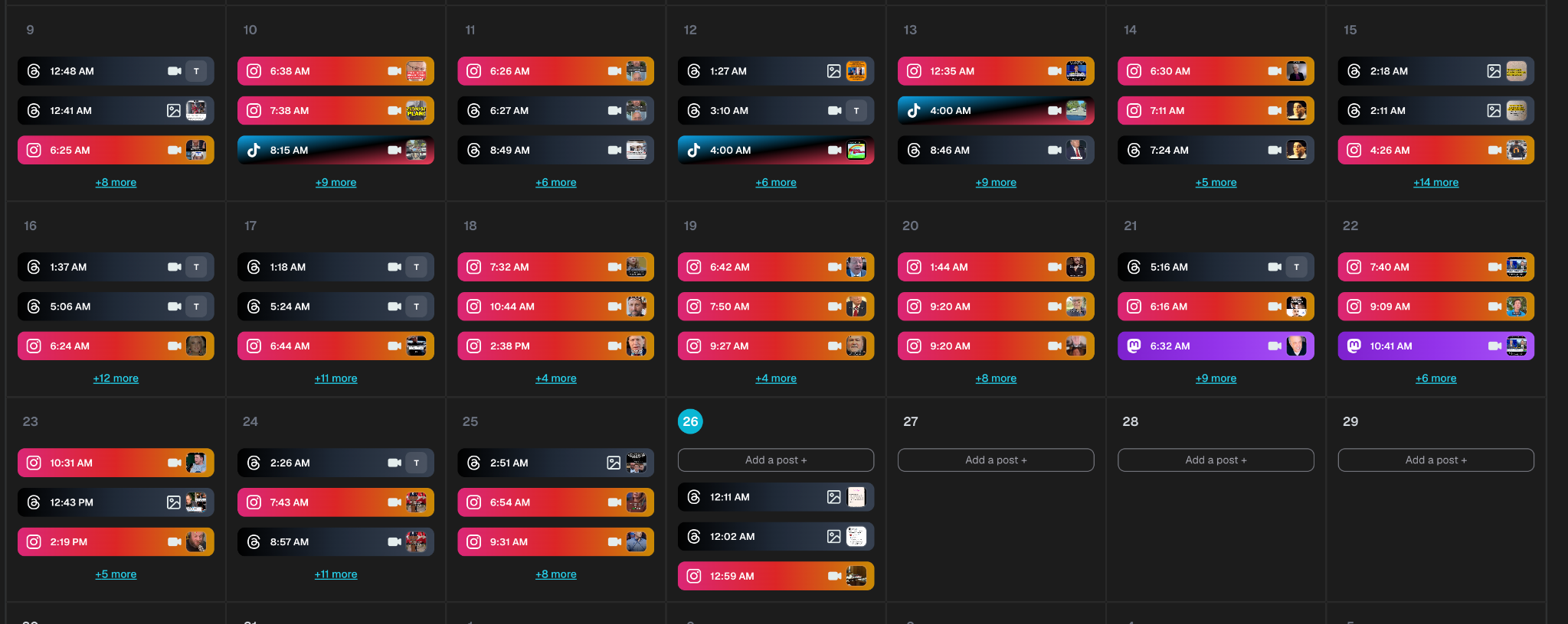 Content Calendar