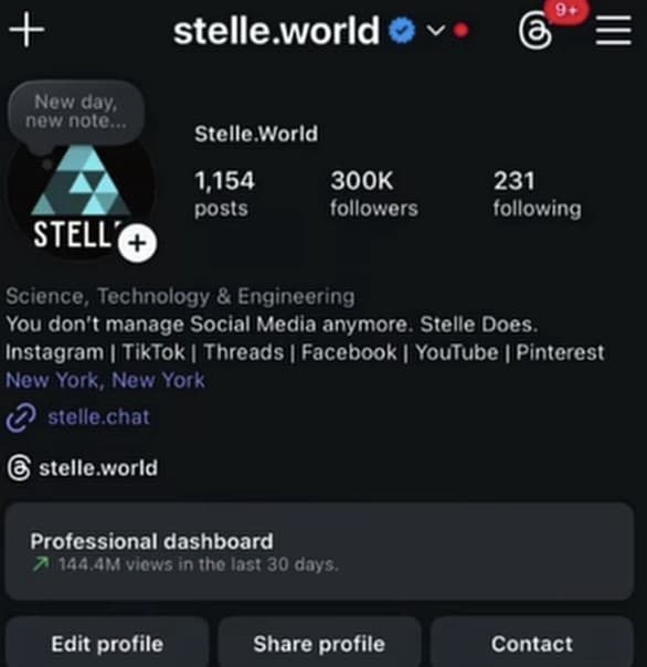 Stelle Dashboard